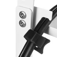 Maclean kabelopbergsysteem voor onder het bureau, max. belasting 5kg, 2 niveaus, wit, MC-104 W - thumbnail