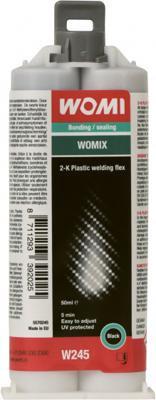 Womi lijm W245 2K 50 ml zwart