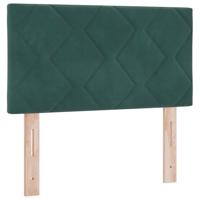 Boxspringbed met matras fluweel donkergroen 80x200 cm - thumbnail