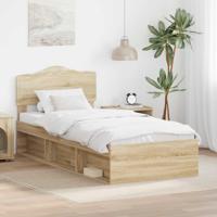 Bedframe Sonoma Eiken 75 x 190 cm Massief grenenhout - thumbnail