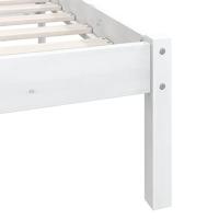 Bedframe massief grenenhout wit 180x200 cm - thumbnail