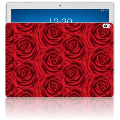 Lenovo Tab P10 | Siliconen hoesje | Red Roses Lenovo Tab P10 | Siliconen hoesje | Red Roses