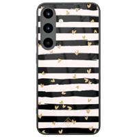 Samsung Galaxy S25 glazen hardcase - Hart streepjes - thumbnail
