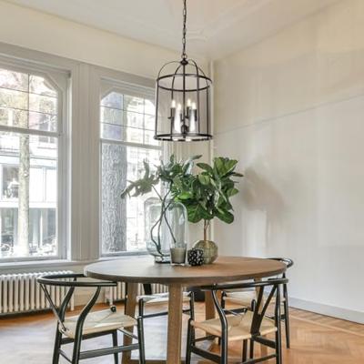 Steinhauer Klassieke hanglampPimpernel zwart 4-lichts - 5972ZW