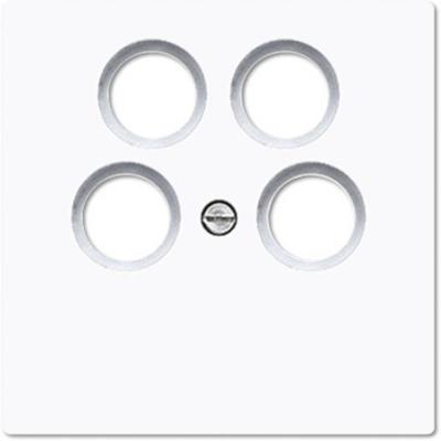 Jung LS990-4SAT2WW Televisie, radio, satelliet, Televisie, radio Afdekking 1-voudig Wit 1 stuk(s)