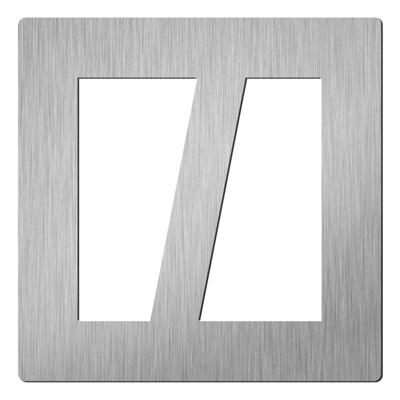 Hardbrass Vierkant huisletter Didheya 150mm. - RVS Hardbrass Vierkant huisletter Didheya 150mm. - RVS