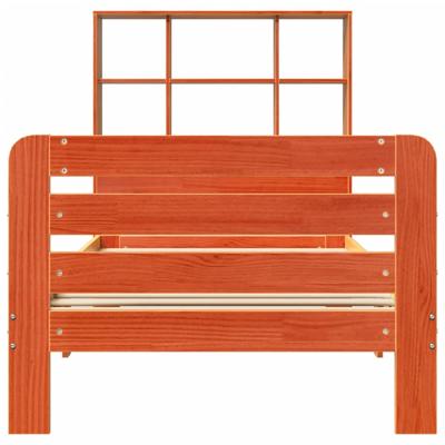 Bedframe zonder matras massief grenenhout wasbruin 180x200 cm Bedframe zonder matras massief grenenhout wasbruin 180x200 cm