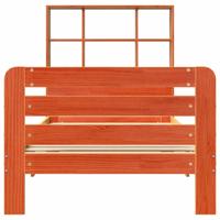 Bedframe zonder matras massief grenenhout wasbruin 180x200 cm - thumbnail