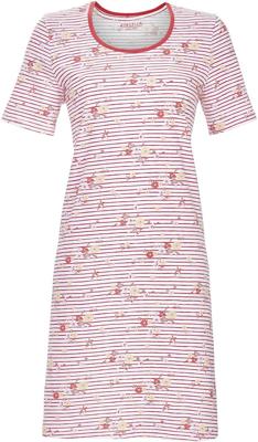 Katoenen nachthemd bloemen rood