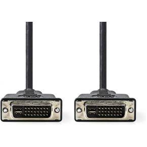 Nedis DVI-Kabel | DVI-I 24+5-Pin Male | DVI-I 24+5-Pin Male | 2 m | 1 stuks - CCGP32050BK20 CCGP32050BK20