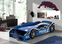 Vipack peuterbed politie auto - blauw - 77x148 cm - Leen Bakker - thumbnail