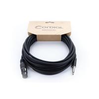 Cordial EM 5 FP XLR Verbindingskabel [1x XLR-bus 3-polig - 1x Jackplug male 6,3 mm (mono)] Zwart - thumbnail