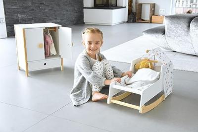 Small Foot houten schommel poppenbed little button Small Foot houten schommel poppenbed little button