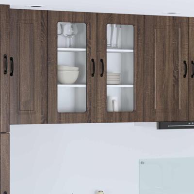 Keukenkast met opslag Kalmar 2 pcs Bruin Eiken 40 x 31 x 80 cm