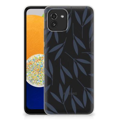 Samsung Galaxy A03 | TPU Case | Leaves Blue