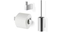 ZACK Linea Toilet accessoireset 3-in-1 glans RVS - thumbnail
