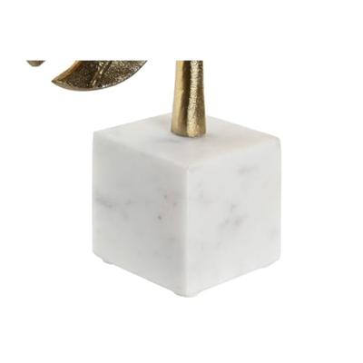 Decoratieve figuren DKD Home Decor 28 x 7,5 x 47 cm Gouden Wit Tropisch Blad van een plant