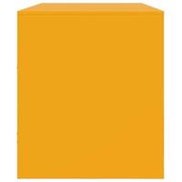 Tv-meubel 99x39x44 cm staal mosterdgeel - thumbnail