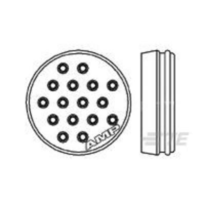 TE Connectivity 213920-2 Ronde connector Stekker Totaal aantal polen: 16 Serie (ronde connectoren): CPC 1 stuk(s)
