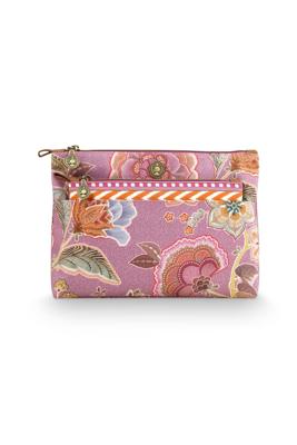Pip Studio Pip Studio Caryn Cosmetic Bags Combi Matata Lilac 26x7.5x18cm/22x1x13cm