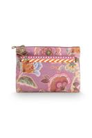 Pip Studio Pip Studio Caryn Cosmetic Bags Combi Matata Lilac 26x7.5x18cm/22x1x13cm - thumbnail