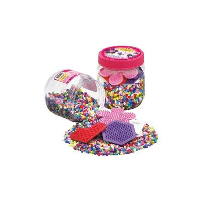 Hama strijkkralen ton 4000 stuks + 3 platen roze