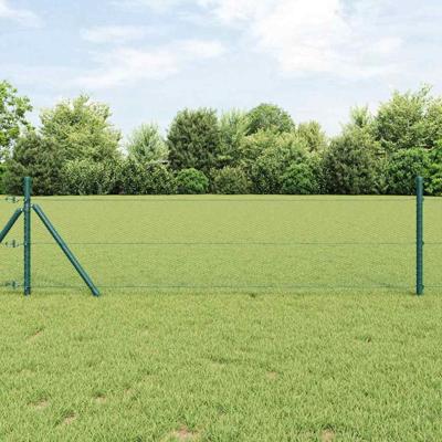 VidaXL Afrasteringspaal groen 10 x 0,5 m (13 mm gaas) staal en pvc VidaXL Afrasteringspaal groen 10 x 0,5 m (13 mm gaas) staal en pvc