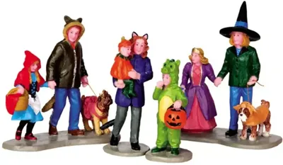 Lemax trick or treating fun s/4 halloween figuur Spooky Town 2014