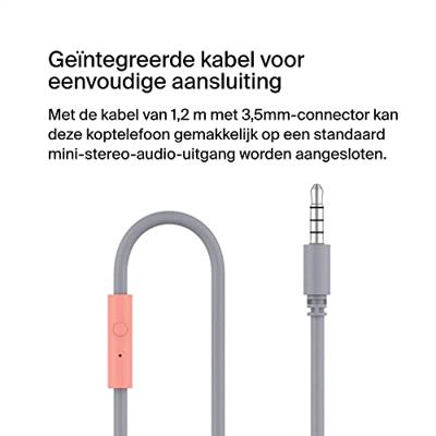 Belkin SoundForm Mini On Ear headset Kabel Pink Volumebegrenzing