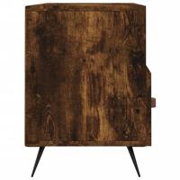 Tv-meubel 102x36x50 cm bewerkt hout gerookt eikenkleurig - thumbnail