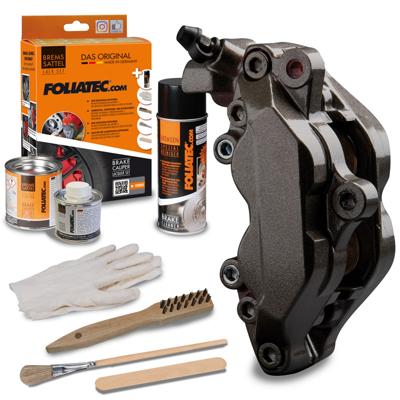 Remklauw verf Foliatec Carbon metallic 7-delige set FT2170