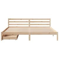 Bedframe zonder matras massief grenenhout 200x200 cm - thumbnail