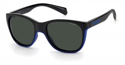 Polaroid zonnebril 8043/S junior cat.3 polycarbonaat zwart/grijs