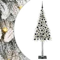 VidaXL Kerstboom met 300 led met standaard wit 180 cm pe en staal - thumbnail