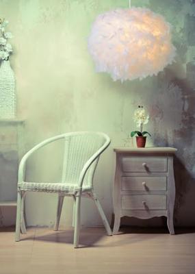 Lucide GOOSY SOFT - Hanglamp - Ø 50 cm - 1xE27 - Wit