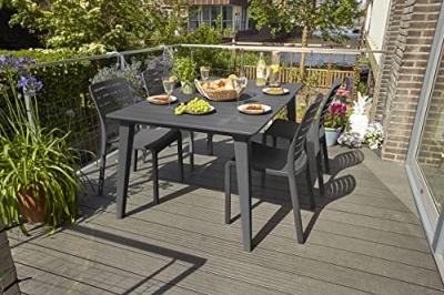 Tuintafel Lima antraciet 160 cm