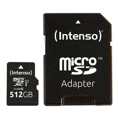 Intenso microSD-Card Class10 UHS-I 512GB Speicherkarte