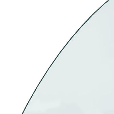 VidaXL Glasplaat voor open haard halfrond 1200x600 mm - thumbnail