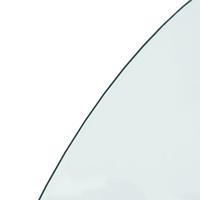 VidaXL Glasplaat voor open haard halfrond 1200x600 mm - thumbnail
