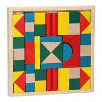 Houten Bouwblokken, 48dlg. - thumbnail