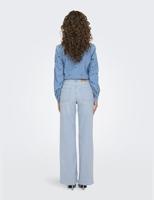 Only Onlmadison Blush Hw Wide Dnm Cro495 Noos Loose Fit Light Blue Bleached Denim - thumbnail