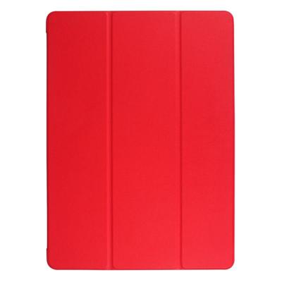 Custer Texture Horizontal Flip Smart Leather Case with 3-folding Holder for iPad Pro 12.9 inch with Sleep / Wake-up Function(Red)