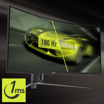 MSI MAG 345CQRDE Gaming monitor Energielabel F (A - G) 86.4 cm (34 inch) 3440 x 1440 Pixel 16:9 1 ms HDMI, DisplayPort, Hoofdtelefoonaansluiting VA LCD MSI MAG 345CQRDE Gaming monitor Energielabel F (A - G) 86.4 cm (34 inch) 3440 x 1440 Pixel 16:9 1 ms HDMI, DisplayPort, Hoofdtelefoonaansluiting VA LCD