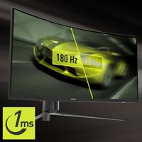 MSI MAG 345CQRDE Gaming monitor Energielabel F (A - G) 86.4 cm (34 inch) 3440 x 1440 Pixel 16:9 1 ms HDMI, DisplayPort, Hoofdtelefoonaansluiting VA LCD - thumbnail