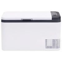 VidaXL Koelbox met handvat 18 l pp & pe zwart en wit - thumbnail