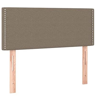 Hoofdbord LED 90x5x78/88 cm stof taupe