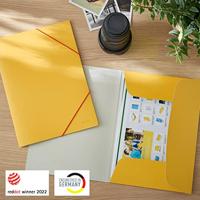 Elastomap leitz cosy a4 3-kleps geel - thumbnail