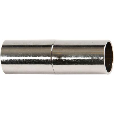 Creativ Company Magnetische sluiting, l: 20 mm, gatgrootte 5 mm, verzilverd, 2 stuk/ 1 doos - thumbnail