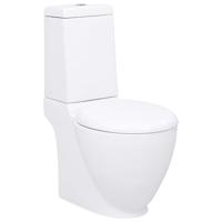 Toilet rond afvoer onder keramiek wit - thumbnail