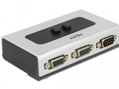 Delock DeLock - Switch - 3 x seriell - Desktop, wandmontierbar Seriële switch